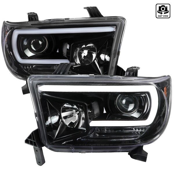 Spec-D Tuning Toyota Tundra Projector Headlight 2007-2013 2LHP-TUN07BK-G2-TM - main